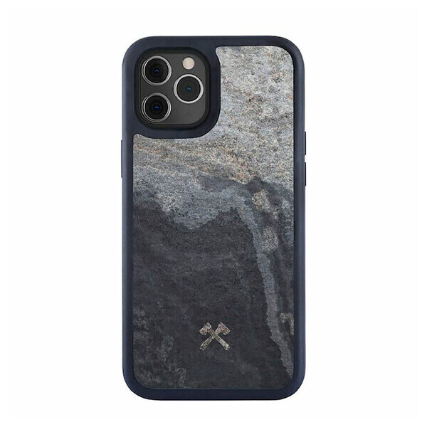 

Чехол из натурального камня Woodcessories Bumper Case Stone Camo Gray для iPhone 12 Pro Max