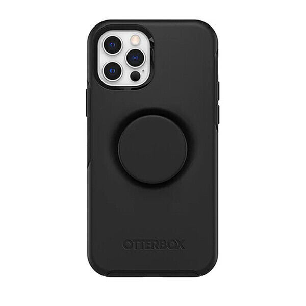 

Противоударный чехол-подставка (с попсокетом) iLoungeMax Otter + Pop Symmetry Series Black для iPhone 12 Pro Max