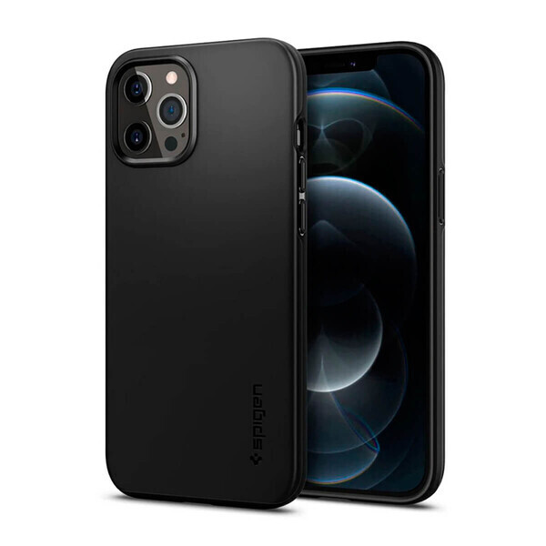 

Черный защитный чехол Spigen Thin Fit для iPhone 12 Pro Max