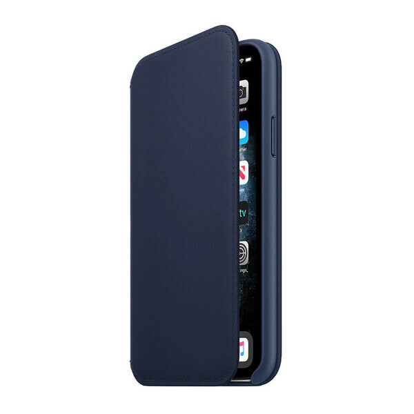 

Кожаный чехол-бумажник iLoungeMax Leather Folio Midnight Blue для iPhone 11 Pro OEM