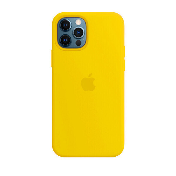 

Силиконовый чехол iLoungeMax Silicone Case Yellow для iPhone 12 Pro Max OEM