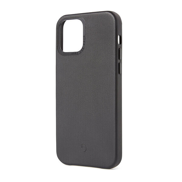 

Черный кожаный чехол Decoded Back Cover Black для iPhone 12 | 12 Pro