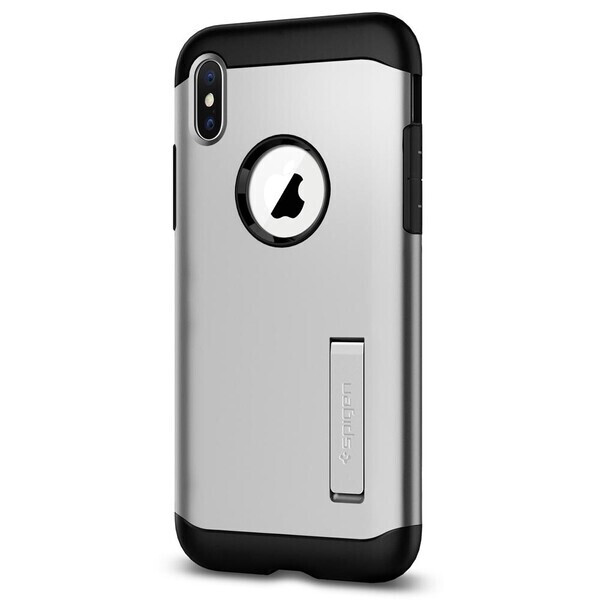 

Чехол Spigen Slim Armor Satin Silver для iPhone X | XS