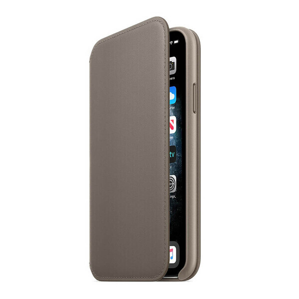 

Кожаный чехол-бумажник iLoungeMax Leather Folio Taupe для iPhone 11 Pro OEM
