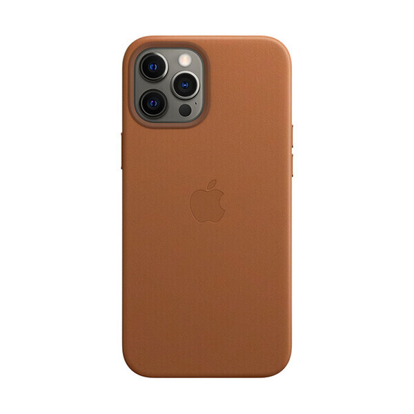 

Кожаный чехол iLoungeMax Genuine Leather Case MagSafe Saddle Brown для iPhone 12 Pro Max ОЕМ