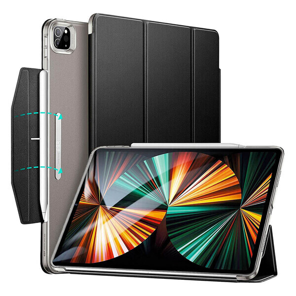 

Чехол-книжка с держателем для Apple Pencil ESR Ascend Frosted Black для iPad Pro 12.9" M1 (2021)