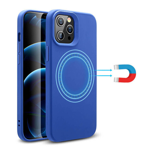 

Силиконовый чехол ESR Cloud Soft HaloLock MagSafe Blue для iPhone 12 Pro Max