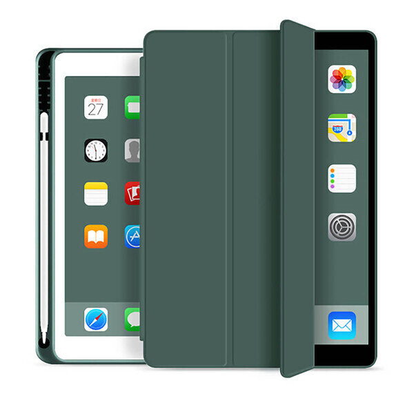 

Чехол с держателем для стилуса для iPad 8 | 7 10.2" (2020 | 2019) iLoungeMax Protective Smart Cover Forest Green