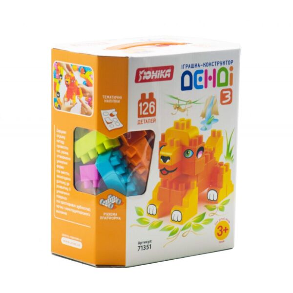 

Игрушка Юника конструктор «Денди 3» 126 деталей (1351)