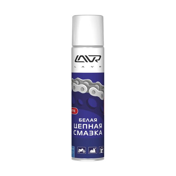 

Белая цепная смазка LAVR с PTFE 400 мл (Ln1741)
