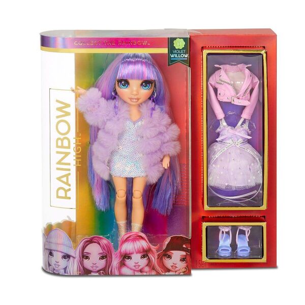 

Фиолетовая кукла Рейнбоу Хай Вайлет Виллоу (Rainbow High Violet Willow Purple Fashion Doll MGA)