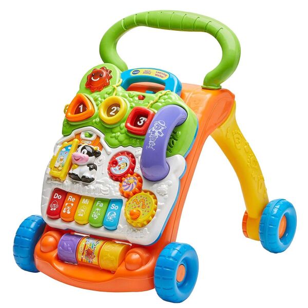

VTech Многофункциональные ходунки-толкатели со съемной игровой панелью, оранживые