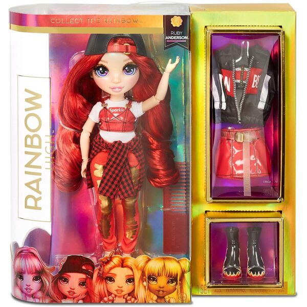 

Кукла Рейнбоу Хай Руби Rainbow High Ruby Anderson Red Fashion Doll(с аксессуарами)