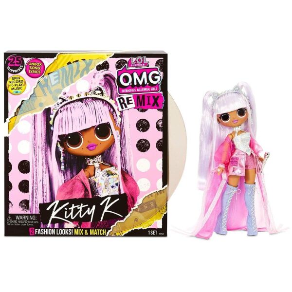 

Кукла ЛОЛ ОМГ Ремикс Королева Китти L.O.L Surprise! OMG Remix Kitty K Fashion Doll