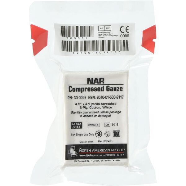 

Бинт для тампонады NAR Compressed Gauze 11,5 см x 375 см, 6 слоев