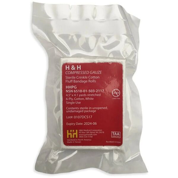 

Бинт стерильный для тампонады Compressed Gauze 12 см х 370 см