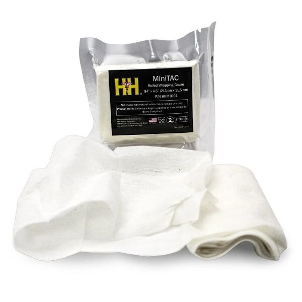 

Бинт стерильный для тампонады MiniTAC Rolled Wrapping Gauze 213 см х 11.5 см