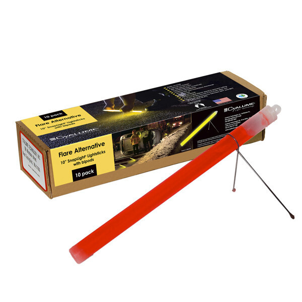 

ХИС с металлической подставкой Cyalume Flare Alternative 10” 2 часа, Red