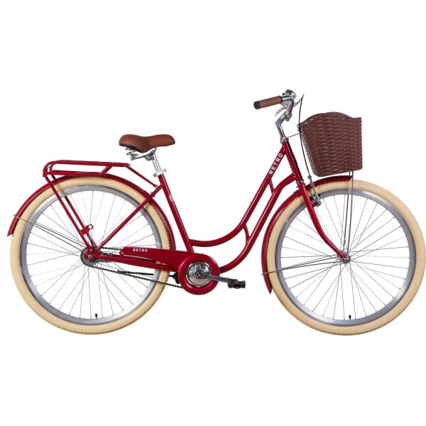 

Велосипед 28" Dorozhnik RETRO Velosteel рубиновый 2021 (OPS-D-28-221)
