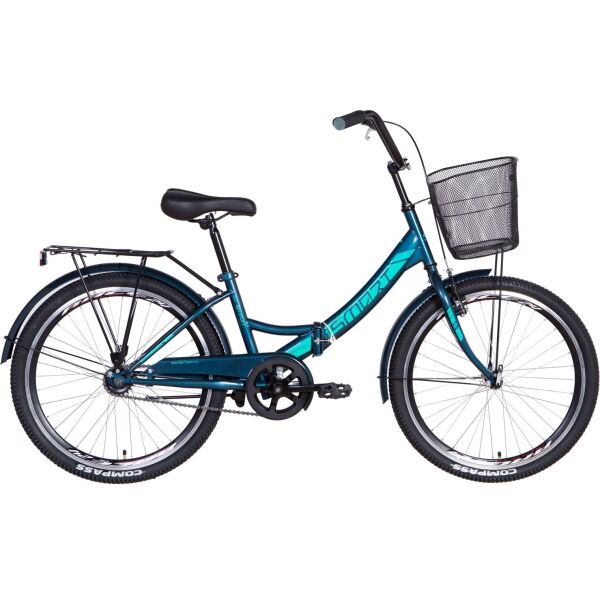 

Велосипед 24" Formula SMART малахитовый с корзиной 2021 (OPS-FR-24-243)