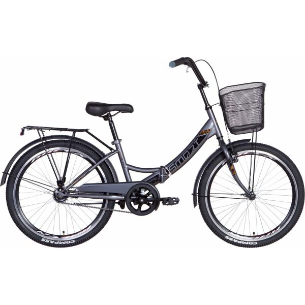 

Велосипед 24" Formula SMART серо-черный с корзиной 2021 (OPS-FR-24-246)