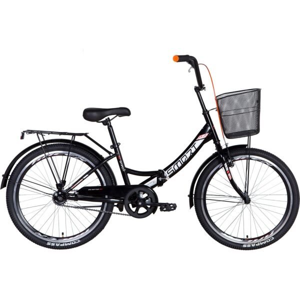 

Велосипед 24" Formula SMART черно-оранжевый с корзиной 2021 (OPS-FR-24-245)