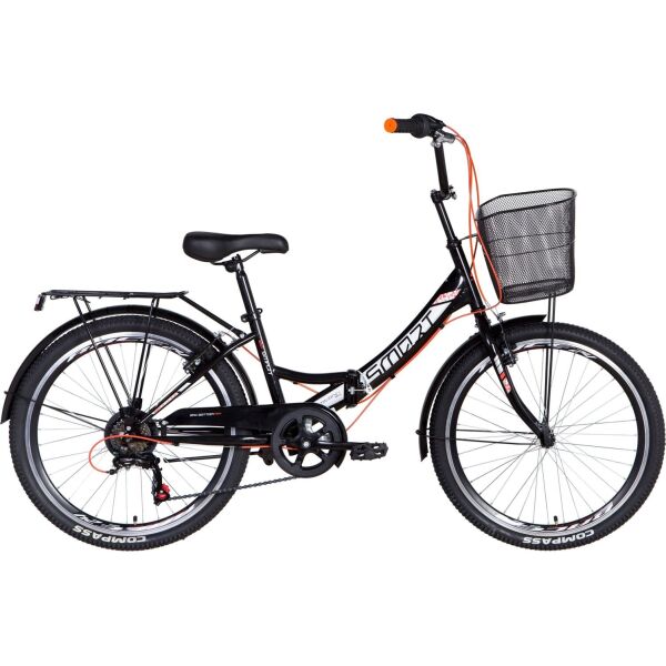 

Велосипед 24" Formula SMART трещотка черно-оранжевый с корзиной 2021 (OPS-FR-24-240)
