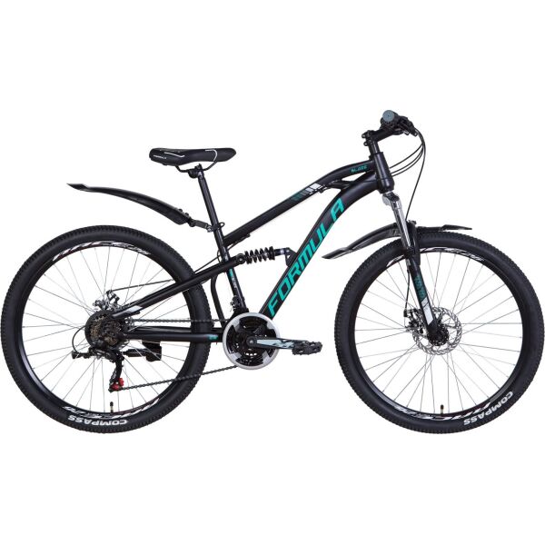 

Велосипед 26" Formula BLAZE DD черно-бирюзовый (м) 2021 (OPS-FR-26-458)