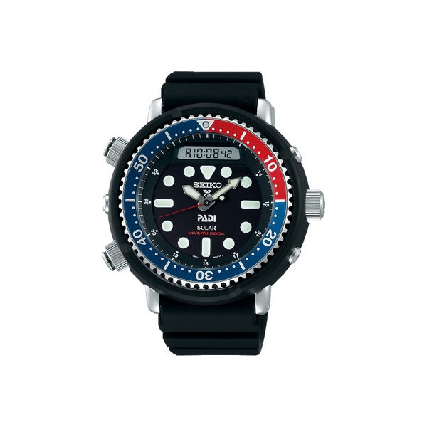

Часы Seiko SNJ027P1 Prospex Diver Solar AnaDigi 48mm 20ATM