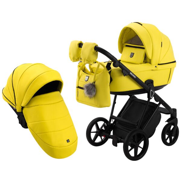 

Коляска 2 в 1 Adamex Belissa ECO желтый 625513