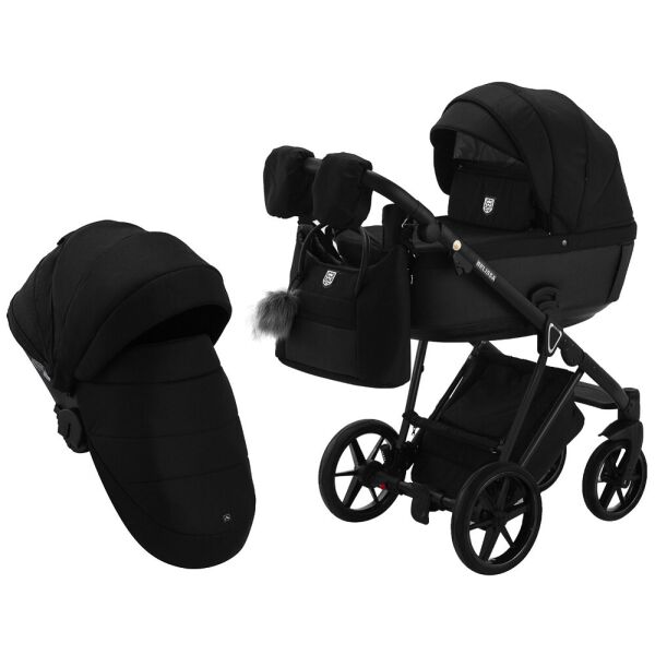 

Коляска 2 в 1 Adamex Belissa Special Edidion черный 625512