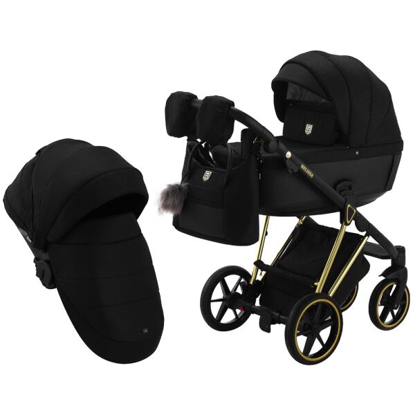 

Коляска 2 в 1 Adamex Belissa Special Edidion черный 625429