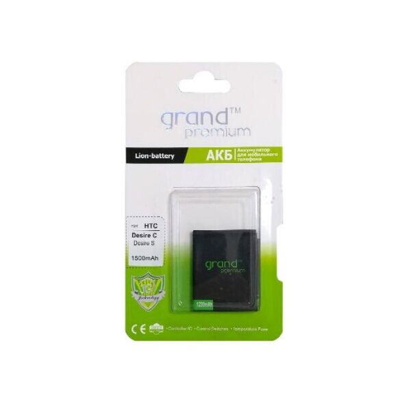 

Аккумулятор "GRAND PREMIUM" для HTC DESIRE C 1500mAh