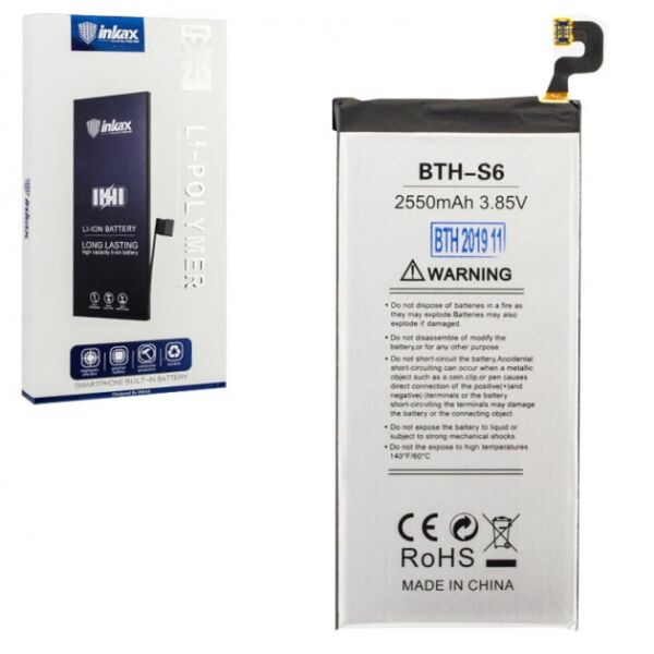 

Аккумулятор '' INKAX "Samsung S6 (BTH-S6) 2550 mAh