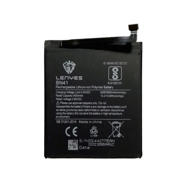 

Аккумулятор ''Lenyes'' Xiaomi BN41 Redmi Note 4 3400mAh