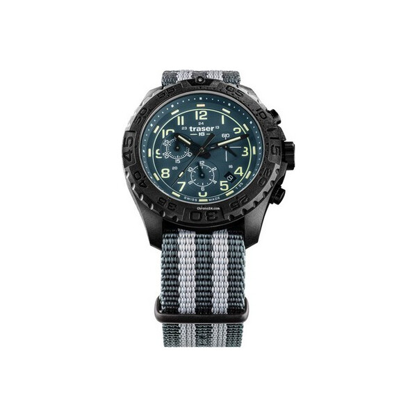 

Часы Traser H3 109050 P96 OdP Evolution petrol Chronograph 44mm 20ATM