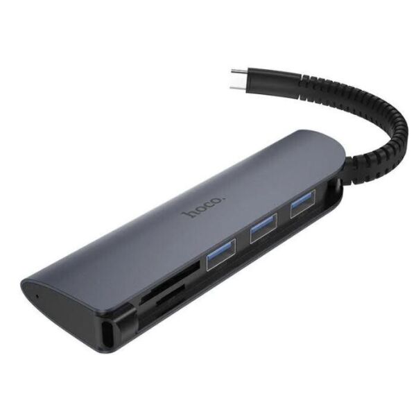 

Usb Hub HOCO HB17 (TYPE C to 3USB + SD + microSD)