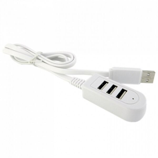 

USB Hub на 3 порта 1м White