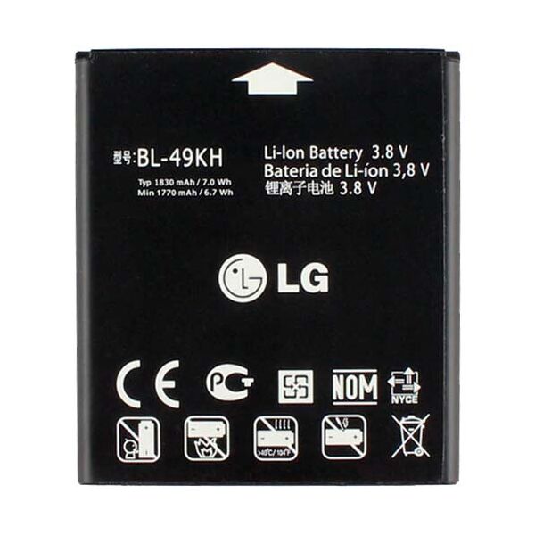 

Аккумулятор BL-49KH для LG Optimus LTE P930/SU640/LU6200 1830mAh