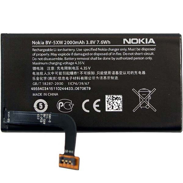 

Аккумулятор BV-5XW Nokia LUMIA 1020 2000mAh