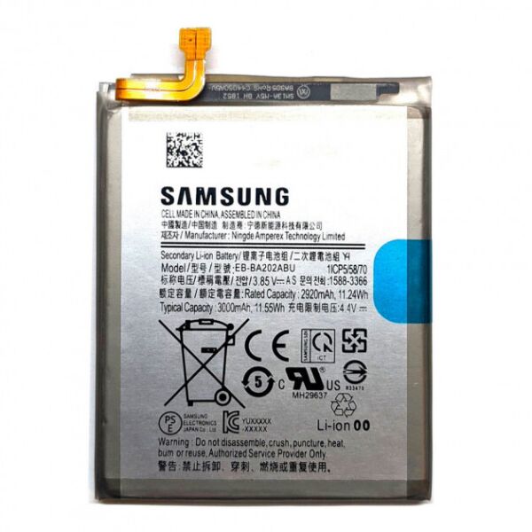 

Аккумулятор EB-BA202ABU для Samsung A20 3000mAh