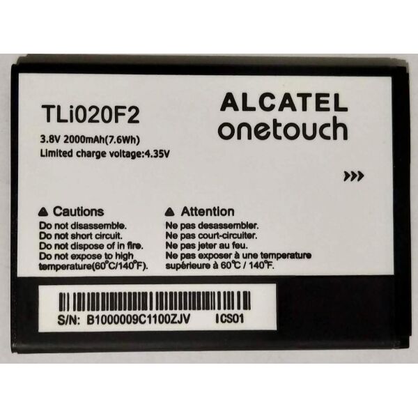 

Аккумулятор "Original" BH06100 для для Alcatel 7040 / 020F2 2000mAh