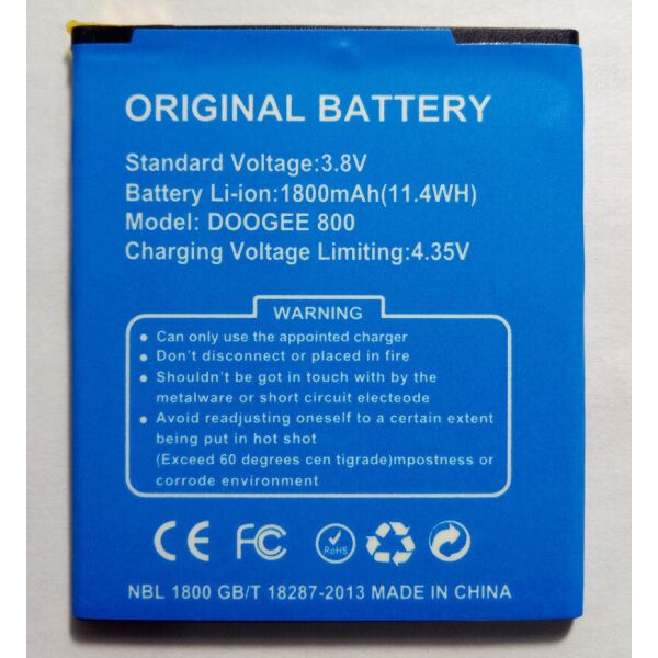 

Аккумулятор для DOOGEE DG800 1800mAh