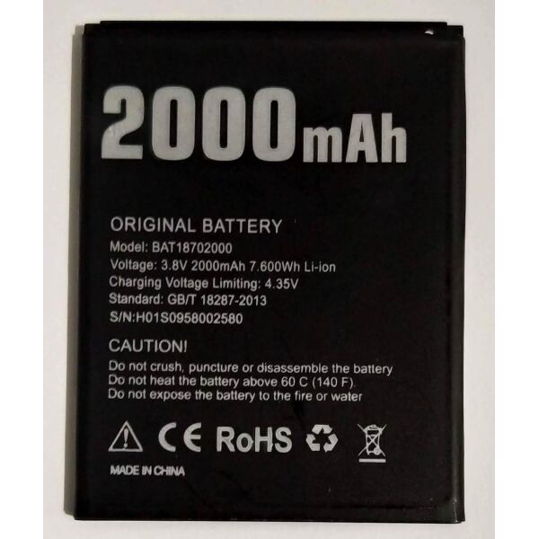 

Аккумулятор для Doogee X50 2000mAh