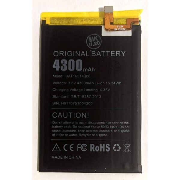 

Аккумулятор для Doogee Y16 Max 4300mAh