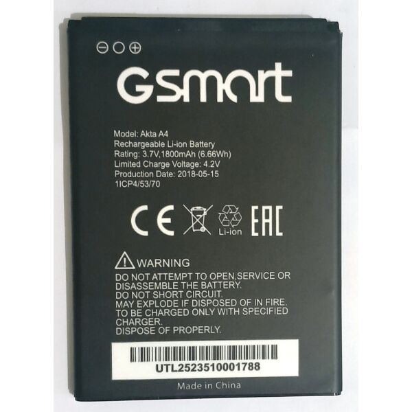 

Аккумулятор для GSmart Akta A4 1800mAh