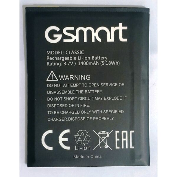

Аккумулятор для GSmart Classic 1400мAh