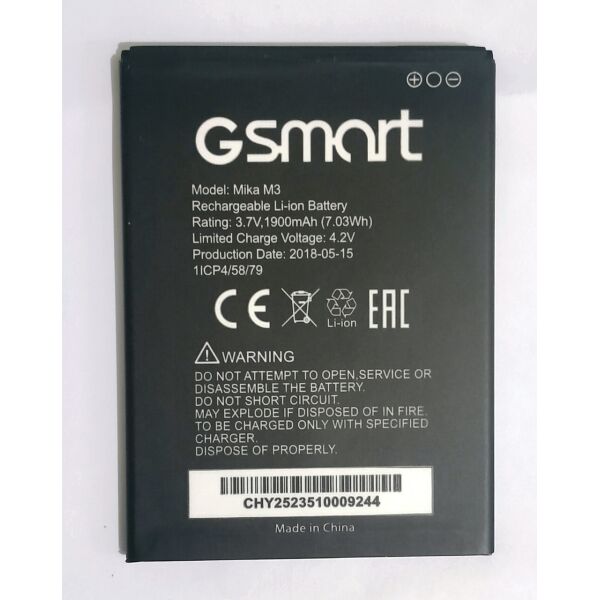 

Аккумулятор для GSmart Mika M3 1900mAh