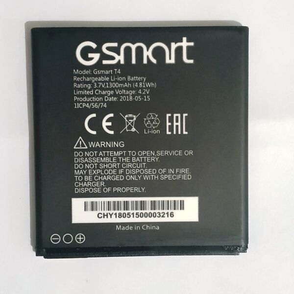 

Аккумулятор для GSmart T4 1300mAh