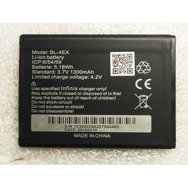 

Аккумулятор для INFINIX 4EX 1300mAh